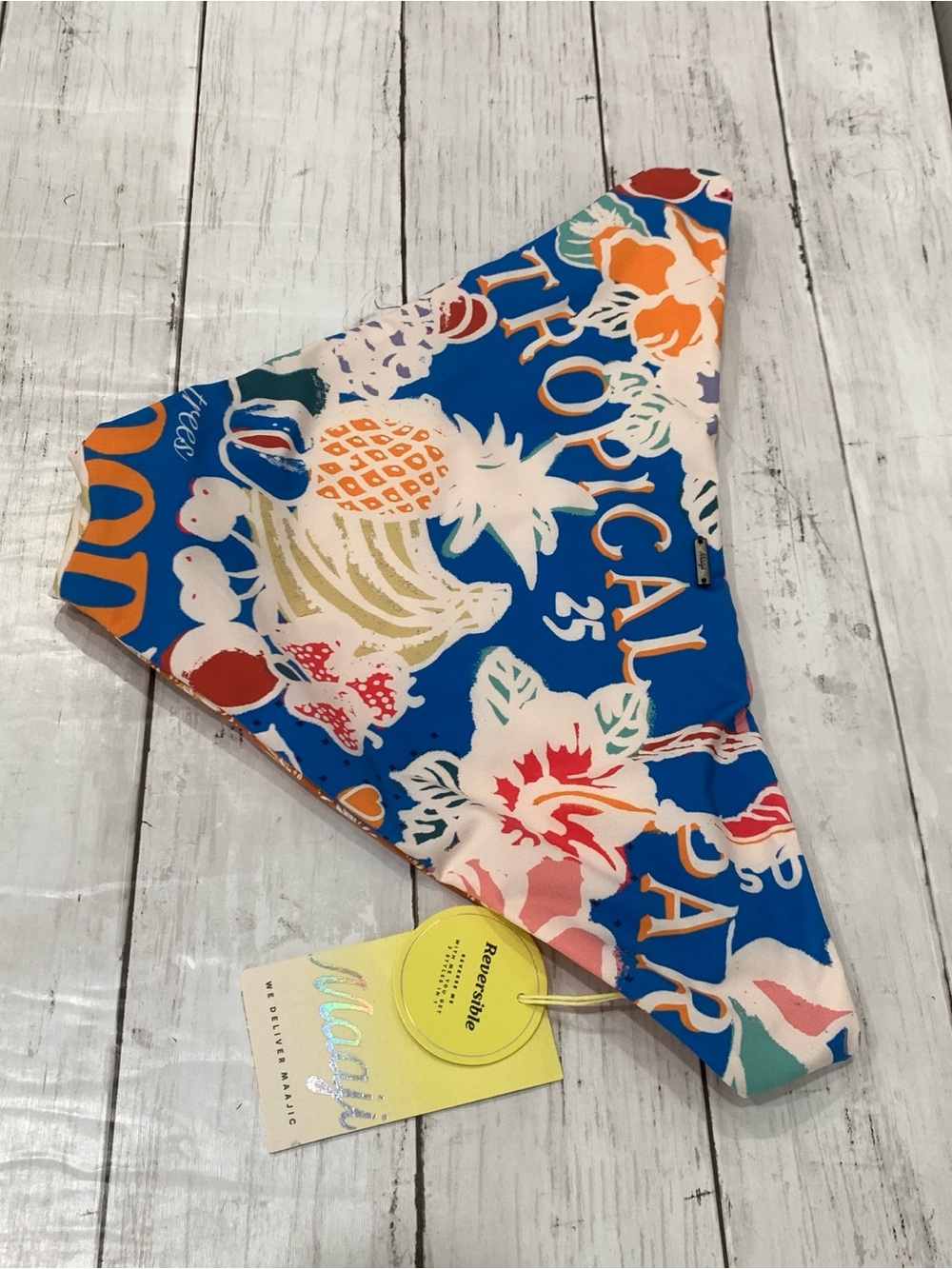 Maaji Reversible Bikini Set Top/Bottom Tropical Bliss Sublimity Bralette XL NWT - Picture 10 of 15